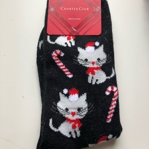 Christmas cat socks